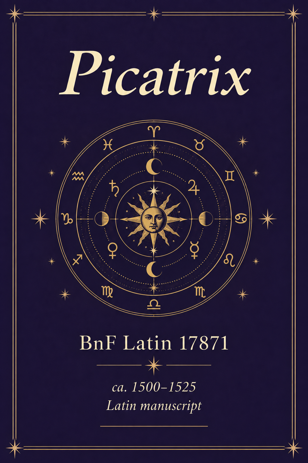 Portada de Picatrix · BnF Latin 17871